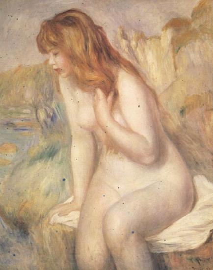 Pierre Renoir Bather on A Rock